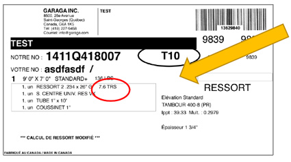 Ressort Torsion, nombre de tours