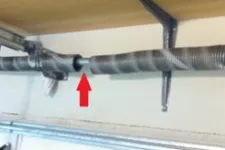 Ressort de porte de garage brisé