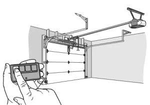 Émetteur à distance et porte de garage