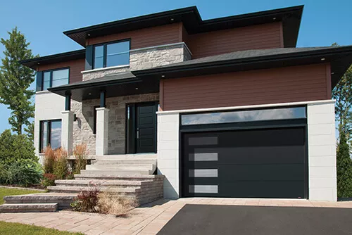 Standard+ Uni, Noir, fenestration: Harmonie gauche avec verre Masterline
